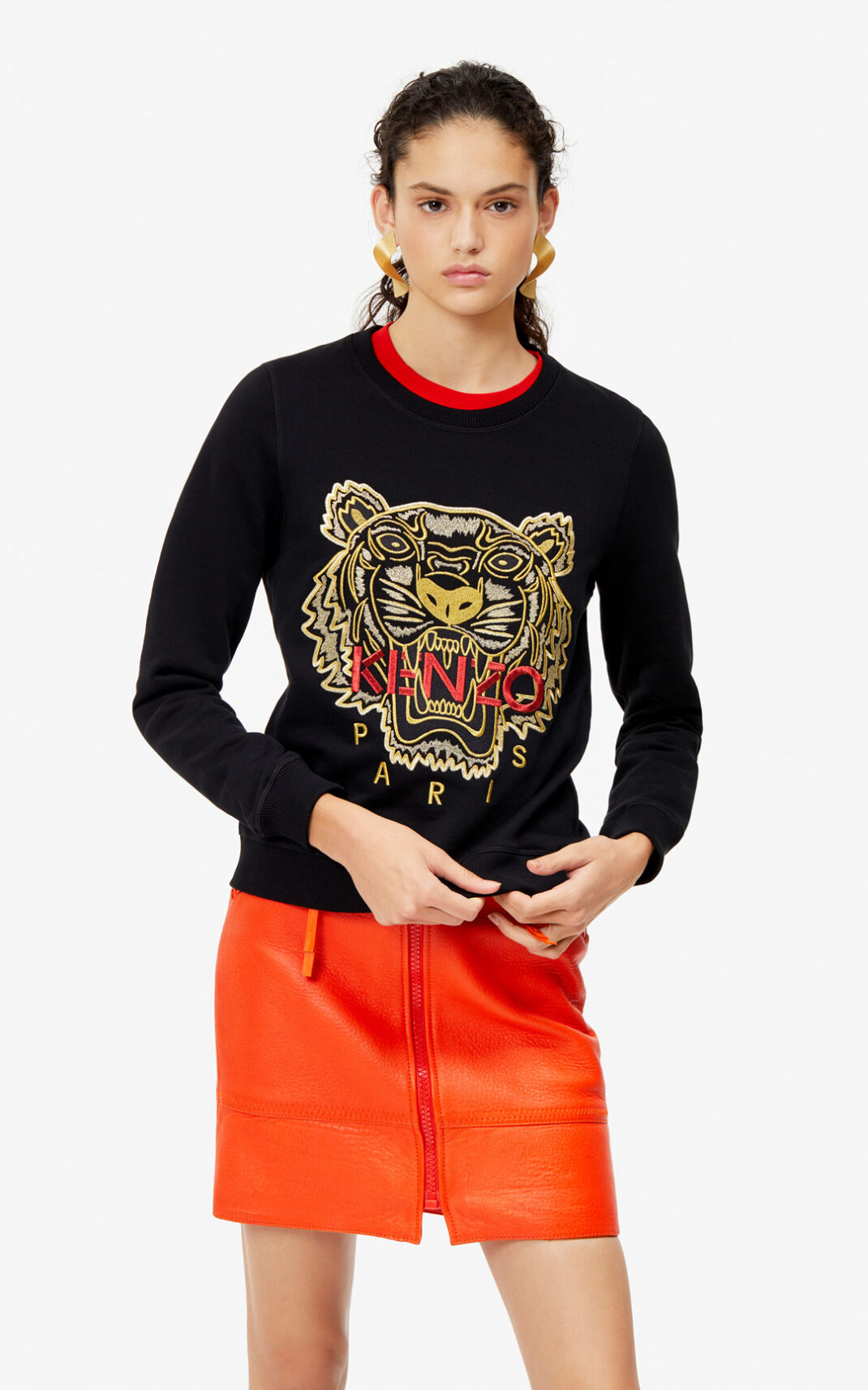 Kenzo Tiger Sweatshirt Dame - Sort DK-359218